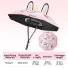 chapeau de parapluie de pêche, parasol de plage, avec revêtement intérieur de colle noire et reliure de bord réfléchissant, léger et facile à transporter