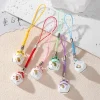 chat porte bonheur chat porte bonheur breloques de téléphone breloques de téléphone court maneki neko chaîne de téléphone ins dessin animé chat porte clés cadeau créatif