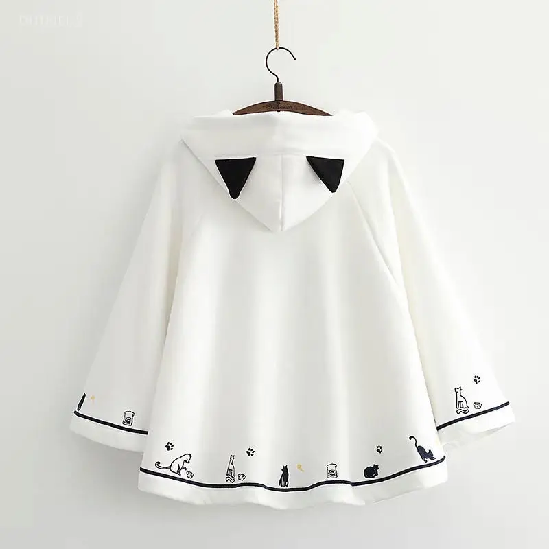 ponchos japonais, vêtements d'automne et d'hiver, vestes mignonnes pour femmes, oreilles de chat, manteaux surdimensionnés à capuche, hauts y2k, capes douces à la mode 49c648 ponchos japonais, vêtements d'automne et d'hiver, vestes mignonnes pour femmes, oreilles de chat, manteaux surdimensionnés à capuche, hauts y2k, capes douces à la mode 49c648