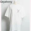 japonais été t shirt femmes doux mignon fraise imprimé à manches courtes ample surdimensionné t shirt conception de niche t shirt robe femme