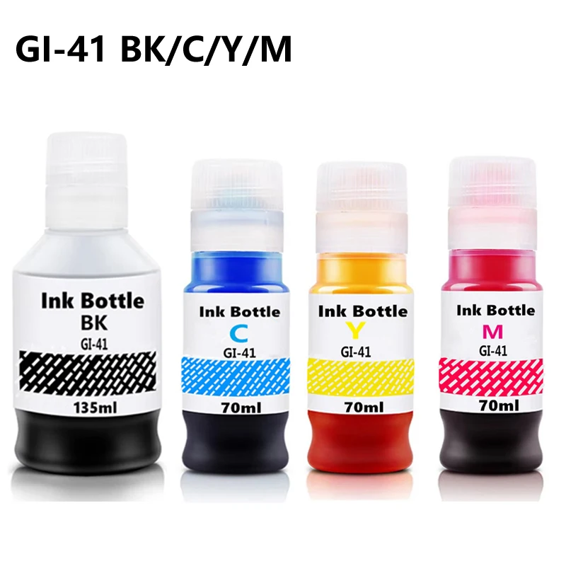 GI-41 GI 41 gi-41 encre à colorant pour imprimante Canon PIXMA G1020 G2020 G3020 G3060 G1220 G2260 G3260 G2160 G3560 G2420 G2460 G3420 G3460 GI-41 GI 41 gi-41 encre à colorant pour imprimante Canon PIXMA G1020 G2020 G3020 G3060 G1220 G2260 G3260 G2160 G3560 G2420 G2460 G3420 G3460