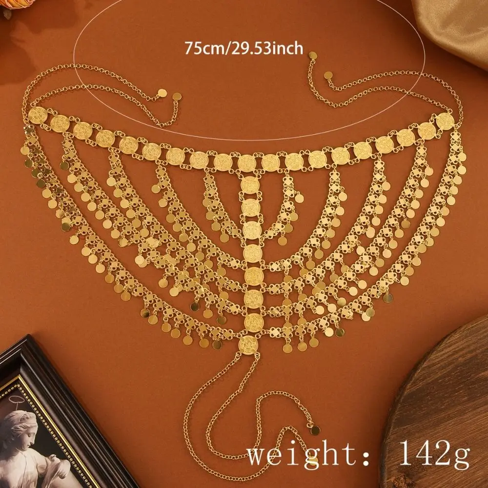 bijoux de cheveux couleur or, disque multicouche, paillettes, pompon, chaîne de tête, pièce de monnaie de lune dorée, longues chaînes, coiffure de mariée bijoux de cheveux couleur or, disque multicouche, paillettes, pompon, chaîne de tête, pièce de monnaie de lune dorée, longues chaînes, coiffure de mariée