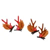 pinces à cheveux en bois de noël pour fille, ornements de noël, cadeau de décoration joyeux noël, accessoires de cheveux elk, bonne année