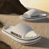 Feslishoet-Pantoufles d&rsquo;été pour hommes et femmes, sandales souples, chaussures de plage décontractées, oligslides légers, sandales d&rsquo;extérieur de marque