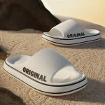 Feslishoet-Pantoufles d&rsquo;été pour hommes et femmes, sandales souples, chaussures de plage décontractées, oligslides légers, sandales d&rsquo;extérieur de marque