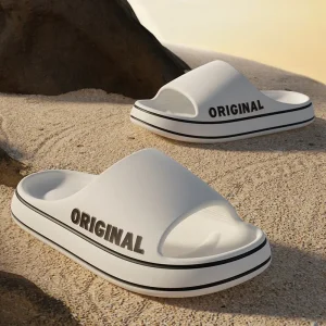 Feslishoet-Pantoufles d&rsquo;été pour hommes et femmes, sandales souples, chaussures de plage décontractées, oligslides légers, sandales d&rsquo;extérieur de marque