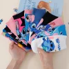10 paires de chaussettes d'été pour hommes, chaussettes basses légères et respirantes imprimées de dessin animé, chaussettes de cheville amusantes pour couple, nouveauté