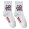 doraemon mignon dessin animé chaussettes sport équipage chaussettes rayé coton chaussettes long tube étudiant drôle anime harajuku cosplay chaussette enfants cadeau