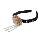 Bandeau coréen à fleurs douces, glands, perles, Hanbok, coiffure traditionnelle, cerceau pour cheveux de danse sur scène, Hanfu Bandeau coréen à fleurs douces, glands, perles, Hanbok, coiffure traditionnelle, cerceau pour cheveux de danse sur scène, Hanfu