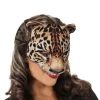 masque d'animal 3d pour halloween, masques de bal tim, tigre, cochon, demi visage, robe de barrage de carnaval, accessoires de costume