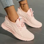 Femmes chaussures baskets décontractées automne 2025 nouvelle mode loisirs sport chaussures simples en gros usine transfrontalière tendance mouche tissage