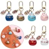 porte clés chat porte bonheur mignon japonais, porte clés pendentif dessin animé, ornements de sac equicar, cadeau de couple
