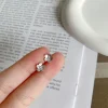 petite mignon fleur de cerisier femmes boucles d'oreilles en acier inoxydable mode luxe fleur métal piercing oreille goujon bijoux accessoires