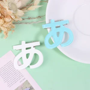 Épingle à cheveux avec écriture japonaise, Harajuku Steampunk, couvre-chef subculturel fait à la main, couleur d&rsquo;eau mignonne, pinces à cheveux pour filles douces