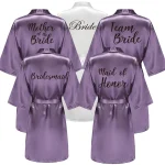 Peignoir Kimono en Satin pour femmes, tenue de soirée, pour la mère de la mariée ou la demoiselle d’honneur Peignoir Kimono en Satin pour femmes, tenue de soirée, pour la mère de la mariée ou la demoiselle d’honneur