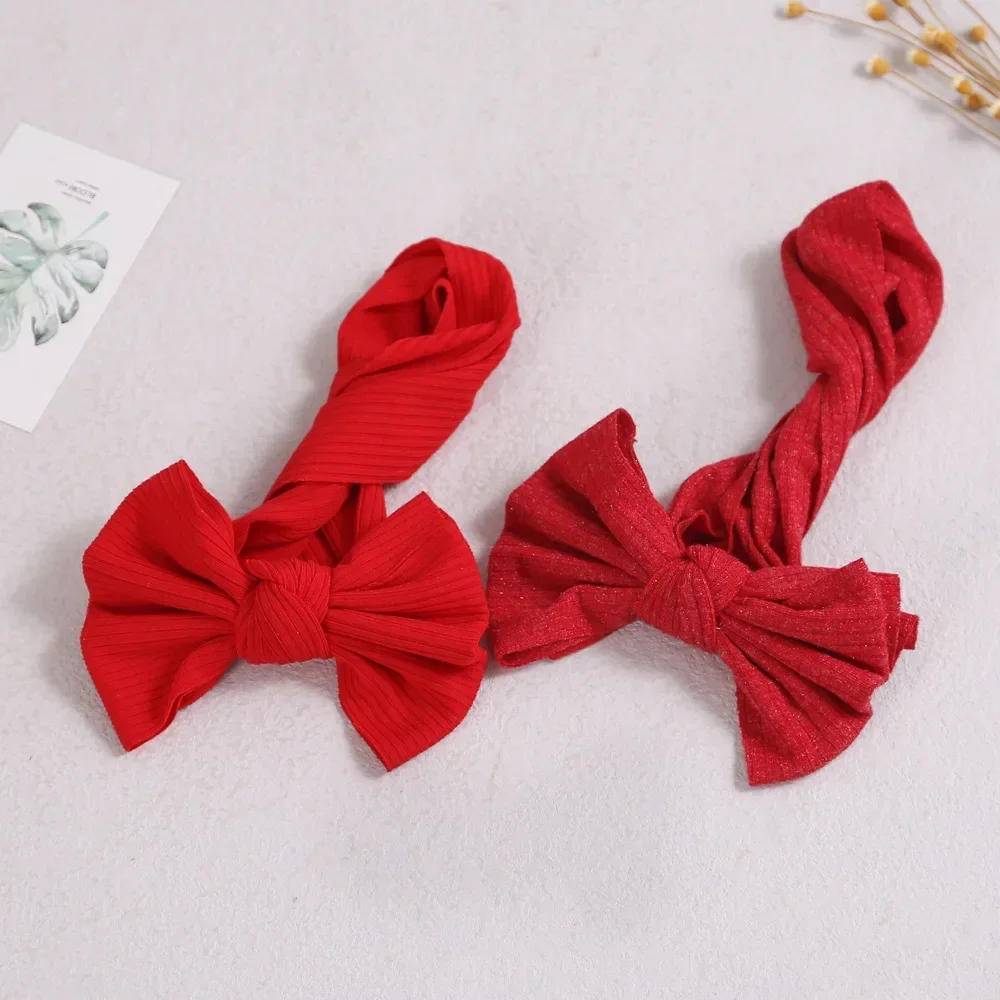 bandeau de sauna rouge pour bébés filles, accessoires pour cheveux, nœud solide, turban pour enfants bandeau de sauna rouge pour bébés filles, accessoires pour cheveux, nœud solide, turban pour enfants