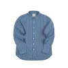 chemise jacquard à rayures rouge tornado rétro des années 1930 pour hommes, chemise de travail en coton à manches longues