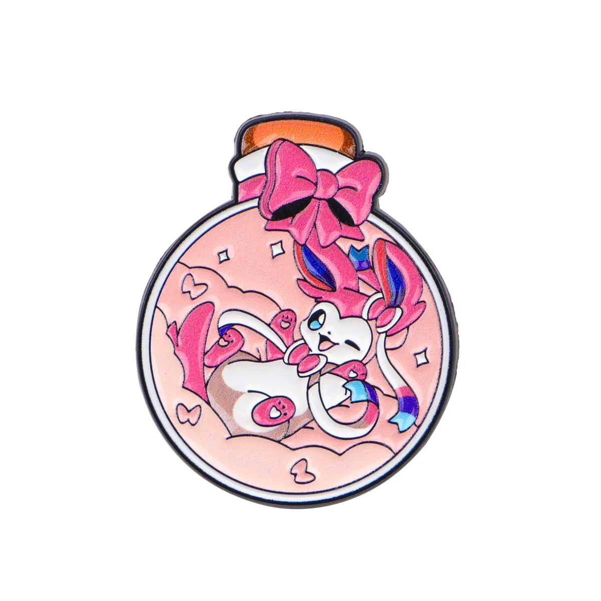 broche à nœud de bouteille kawaii, badge de dessin animé japonais, accessoire de mode quotidien, style de dessin animé adorable, parfait pour la décoration des vêtements broche à nœud de bouteille kawaii, badge de dessin animé japonais, accessoire de mode quotidien, style de dessin animé adorable, parfait pour la décoration des vêtements