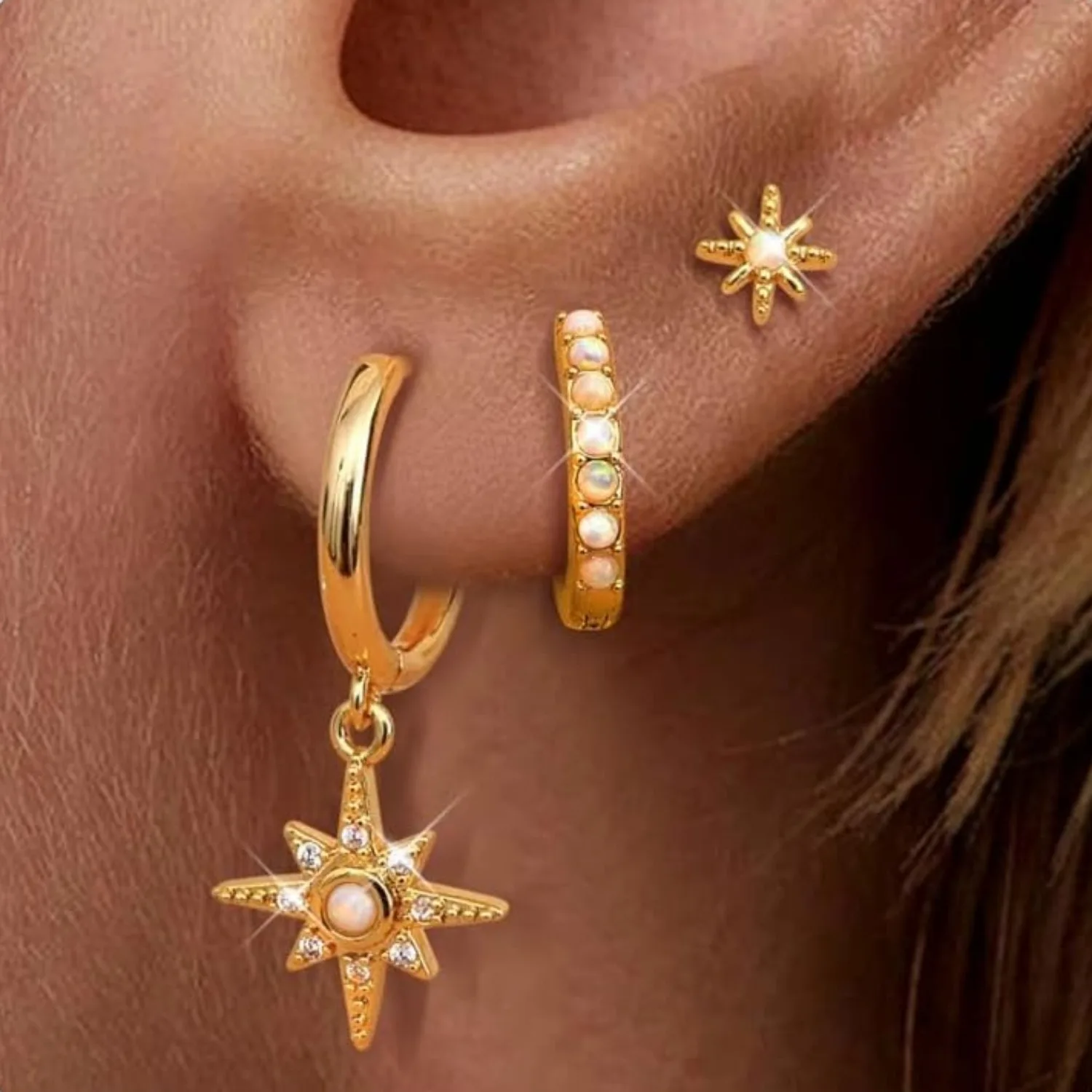 Bobisty 3 paires de boucles d’oreilles créoles pour femmes plaquées or balancent cerceau boucles d’oreilles piles boucles d’oreilles délicates Cartilage Piercing bijoux Bobisty 3 paires de boucles d’oreilles créoles pour femmes plaquées or balancent cerceau boucles d’oreilles piles boucles d’oreilles délicates Cartilage Piercing bijoux