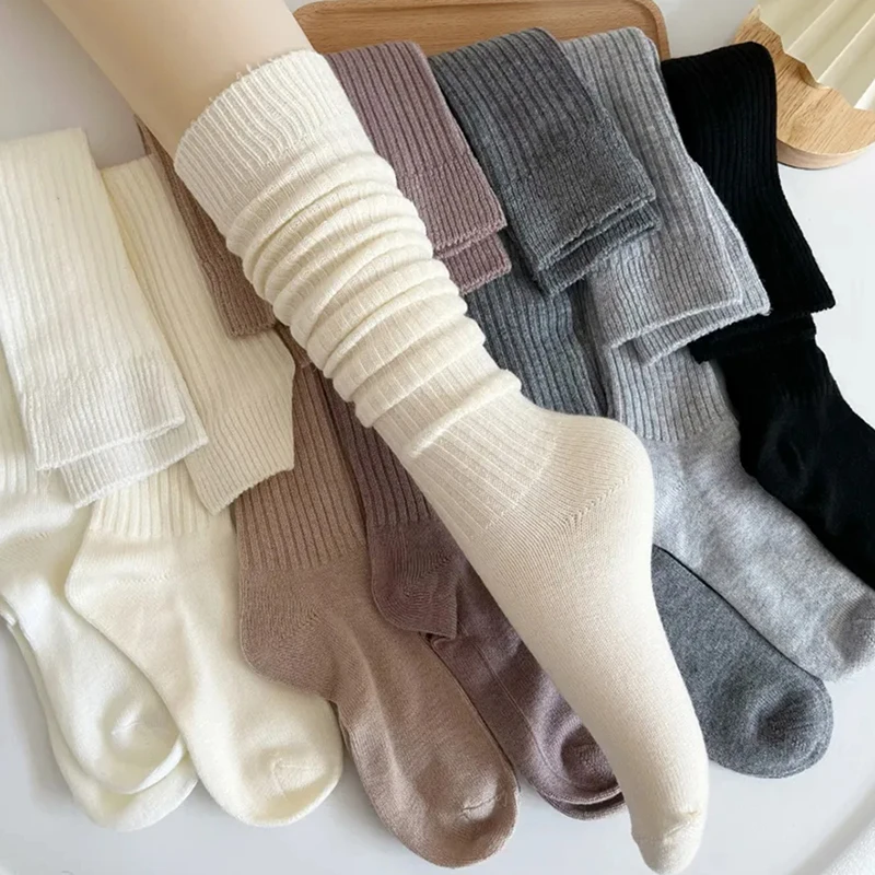 chaussettes chaudes Chaussettes de sol chaussettes fille Chaussettes de qualité Chaussettes épaisses en laine de mollet pour femmes, couleur café, longueur au genou, empilées, japonaises, double illac, automne, hiver chaussettes chaudes Chaussettes de sol chaussettes fille Chaussettes de qualité Chaussettes épaisses en laine de mollet pour femmes, couleur café, longueur au genou, empilées, japonaises, double illac, automne, hiver