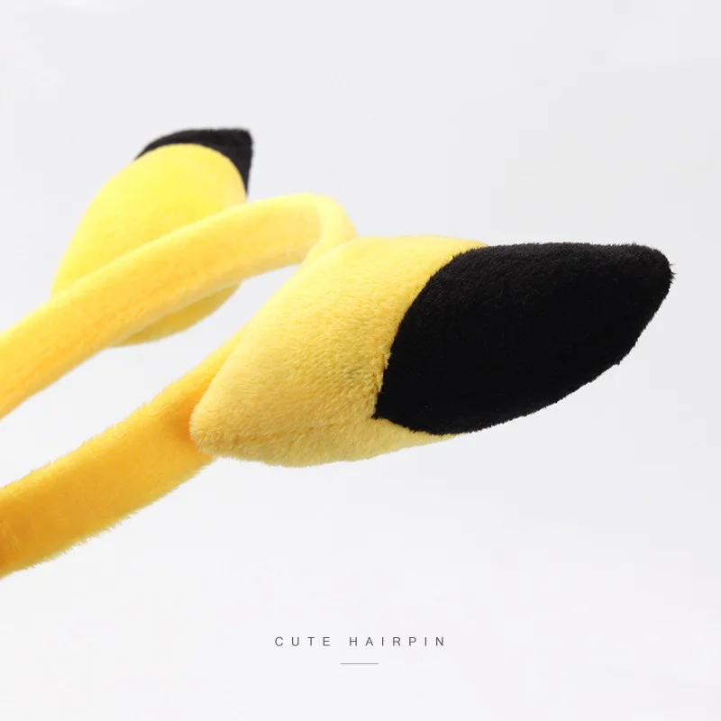 accessoires pour cheveux de dessin animé pokemon, bandeau pikachu, oreilles mignonnes, couvre chef de poupée en peluche, personnalisation de selfie accessoires pour cheveux de dessin animé pokemon, bandeau pikachu, oreilles mignonnes, couvre chef de poupée en peluche, personnalisation de selfie