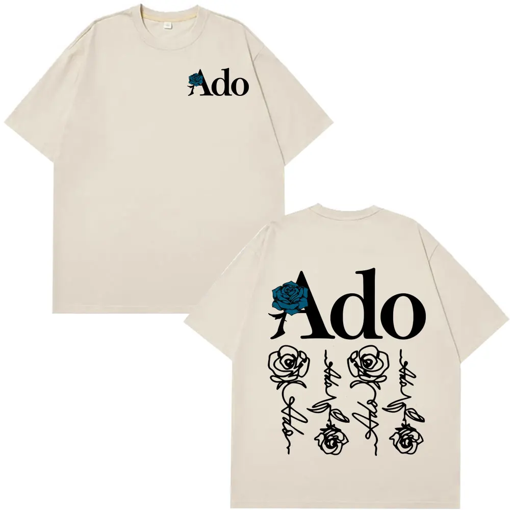 ado blue rose 2025 tour du monde hibana t shirt hommes femmes mode t shirt à manches courtes esthétique à la mode décontracté ample t shirts hauts ado blue rose 2025 tour du monde hibana t shirt hommes femmes mode t shirt à manches courtes esthétique à la mode décontracté ample t shirts hauts