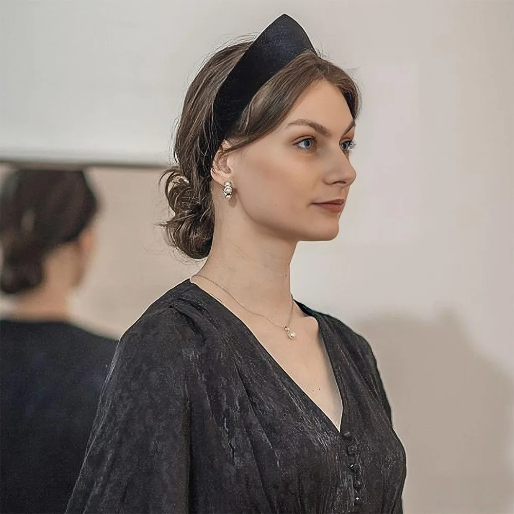 bandeau triangle en velours élégant, classique individuel, large bord, cerceau pour cheveux, couronne, style européen rétro, accessoires pour cheveux, banquet bandeau triangle en velours élégant, classique individuel, large bord, cerceau pour cheveux, couronne, style européen rétro, accessoires pour cheveux, banquet