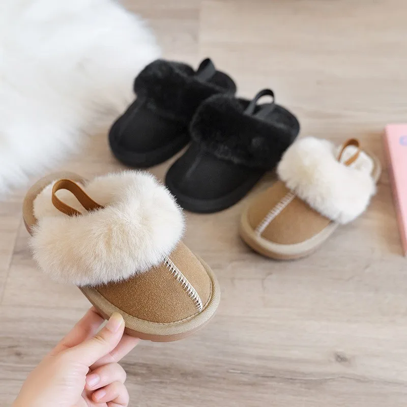 pantoufles en laine japonaises simples pour garçons et filles, chaussures décontractées à la mode pour enfants, pour intérieur et extérieur, assorties avec tout, 2022 pantoufles en laine japonaises simples pour garçons et filles, chaussures décontractées à la mode pour enfants, pour intérieur et extérieur, assorties avec tout, 2022