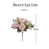 injartificial rose pivoine bouque fleur, décoration de la maison, patients tenant une fleur, bouquet de mariage, bricolage, fausse fleur, gand ement