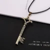 sumeng 2024 attaque sur titan collier eren clé shingeki no kyojin pendentif mode vintage rétro anime bijoux pour hommes cosplay