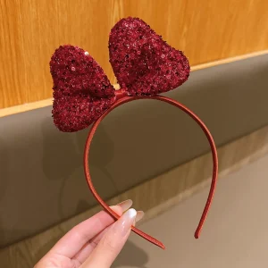 1 bandeau à nœud rouge polyvalent, à la mode et élégant, adapté aux accessoires pour cheveux quotidiens 1 bandeau à nœud rouge polyvalent, à la mode et élégant, adapté aux accessoires pour cheveux quotidiens