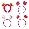n7yd adulte prenant une photo coiffure dragon dragon forme cheveux cerceau pour fête noël