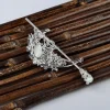 couvre chef en alliage de perles de tempérament rétro, bâton de cheveux de dragon, couronne de cheveux de style chinois, ornement hanfu, accessoires pour cheveux, diadème pour femmes