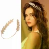 rétro couleur or feuille bandeau casque couronne diadème coiffure tête bijoux mariée mariage cheveux accessoires