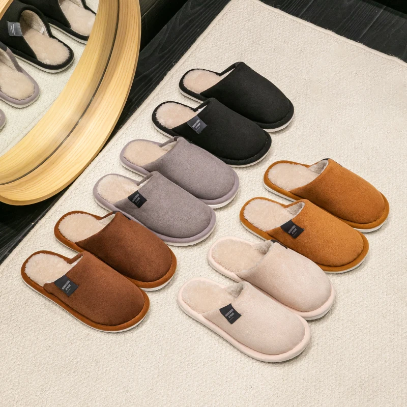 nouvelle tendance hiver couple intérieur antidérapant pour hommes femmes tongs pantoufles chaudes maison diapositives décontracté chambre doux confort chaussures nouvelle tendance hiver couple intérieur antidérapant pour hommes femmes tongs pantoufles chaudes maison diapositives décontracté chambre doux confort chaussures
