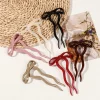 bâton à cheveux avec nœud en forme de u, épingle à cheveux en acrylique, pince à cheveux, peigne, chignon, couvre chef doux, coiffure pour femmes et filles, accessoires pour cheveux