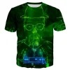 hommes femmes style harajuku mode décontracté surdimensionné vêtements nouvelle mode breaking bad 3d imprimé t shirt