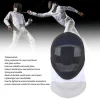 masque d'escrime masque de sport d'escrime casque de protection d'escrime avec bavoir rembourré pour la pratique quotidienne et la compétition noir