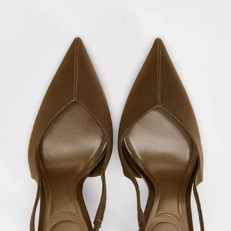 2025 nouvelles sandales à talons d'été élégantes sangle arrière escarpins de créateur femmes sexy bout pointu talons hauts mode banquet robe chaussures 2025 nouvelles sandales à talons d'été élégantes sangle arrière escarpins de créateur femmes sexy bout pointu talons hauts mode banquet robe chaussures