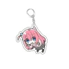 bocchi le rocher! gotoh hitori – porte clés en plastique, anime, ijichi nijika kita ikuyo, pièces d'étiquette de sac, accessoires baji