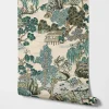 papier peint mural de jardin japonais, papier peint de paysage asiatique traditionnel pour décoration murale orientale de maison, papier peint pelable et collé