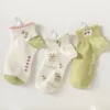 chaussettes en coton de style coréen kawaii, chaussettes à tube bas, chaussettes respirantes absorbant la transpiration, chaussettes courtes décontractées de style harajuku, printemps et été