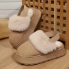 Pantoufles chaudes d’hiver pour femmes, Style coréen, semelle épaisse, doublure polaire, bottes chaudes, populaires Ins, pantoufles de chambre à coucher en plein air, tendance Pantoufles chaudes d’hiver pour femmes, Style coréen, semelle épaisse, doublure polaire, bottes chaudes, populaires Ins, pantoufles de chambre à coucher en plein air, tendance