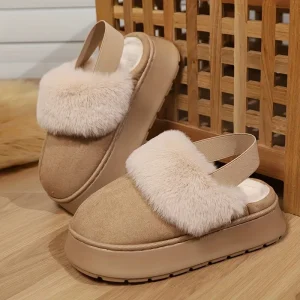 Pantoufles chaudes d’hiver pour femmes, Style coréen, semelle épaisse, doublure polaire, bottes chaudes, populaires Ins, pantoufles de chambre à coucher en plein air, tendance Pantoufles chaudes d’hiver pour femmes, Style coréen, semelle épaisse, doublure polaire, bottes chaudes, populaires Ins, pantoufles de chambre à coucher en plein air, tendance