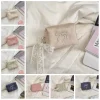 porte monnaie multifonctionnel à nœud portable, avec ruban en dentelle, joli portefeuille zéro, pochette à fermeture éclair, sac à cosmétiques doux de voyage