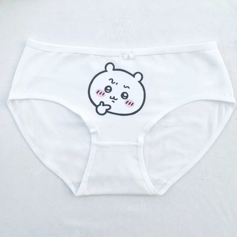 kawaii chiikawas sous vêtements en pur coton avec motif imprimé mignon pour filles et étudiants, caleçon confortable, tissu doux kawaii chiikawas sous vêtements en pur coton avec motif imprimé mignon pour filles et étudiants, caleçon confortable, tissu doux