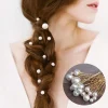 design hairstyle tools pearl hair accessories disk hair hairstyle wedding headwear bridal tiara pearl hairpin u shaped hairpin