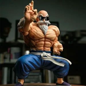 Figurine Dragon Ball Master Roshi de 9cm, série musculaire, Version Q, modèle d&rsquo;action en Pvc, Collection de statues, jouets de décoration, cadeau