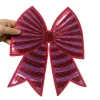 1 pièce 21*25cm fer sur rose paillettes nœud papillon vêtements appliques filles bricolage accessoire pour vêtements sac à dos