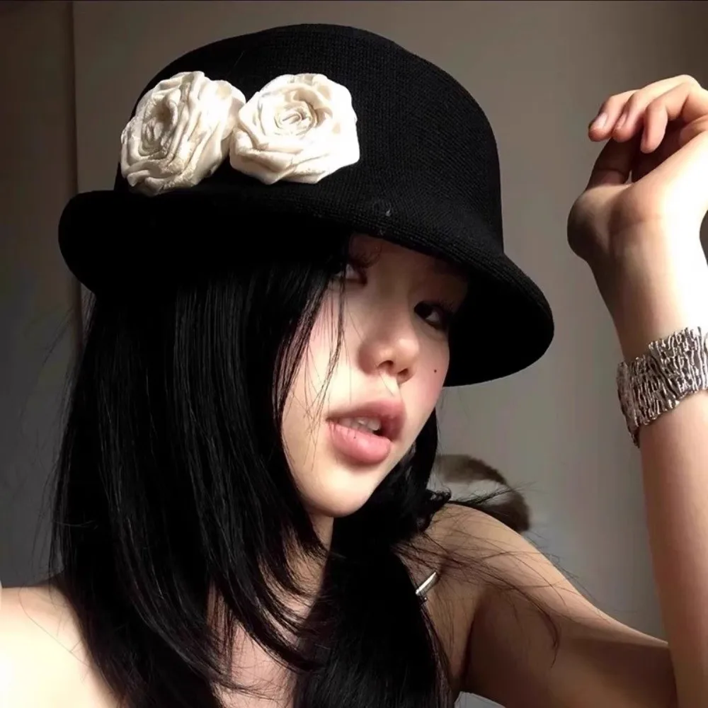 mode style français camélia fleur casquette curl bord hepburn floral melon chapeau britannique élégant femmes formel chapeau dame mode style français camélia fleur casquette curl bord hepburn floral melon chapeau britannique élégant femmes formel chapeau dame
